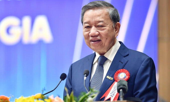 Tổng Bí thư Tô Lâm phát biểu tại sự kiện. Ảnh: Lưu Quý