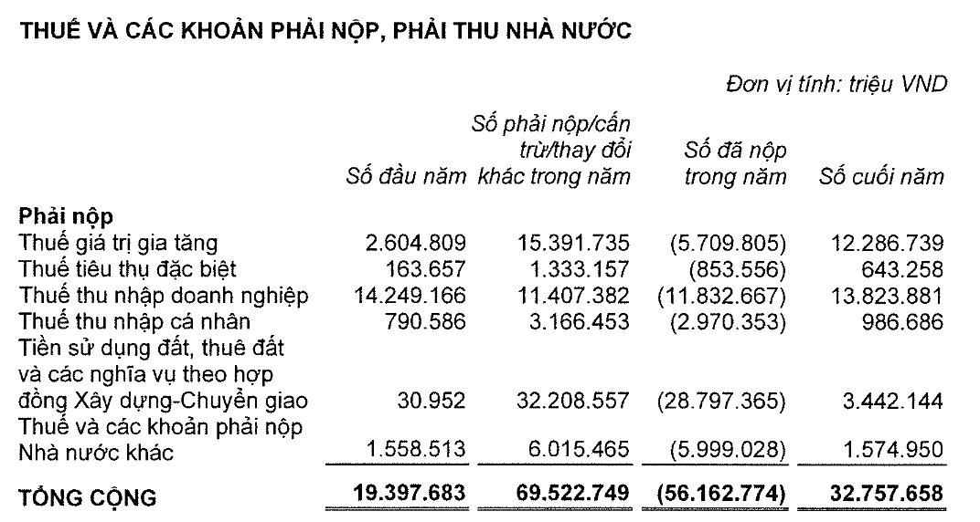 Vingroup nộp gần 2,2 tỷ USD vào ngân sách nhà nước trong năm 2024, lớn hơn 15 tỉnh cộng lại, hơn một nửa từ thuế đất- Ảnh 2.