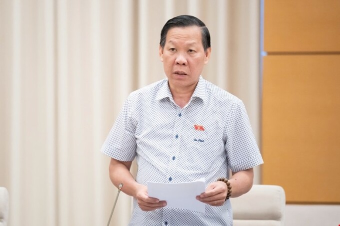 Chủ nhiệm Ủy ban Kinh tế và Tài chính Phan Văn Mãi. Ảnh: Trung tâm báo chí Quốc hội