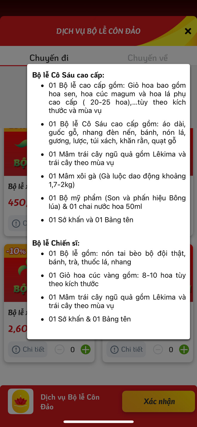 Mở đường bay tới Côn Đảo, Vietjet lần đầu tiên bán kèm cả sớ khấn, bộ lễ giá lên tới 6,4 triệu đồng- Ảnh 2.