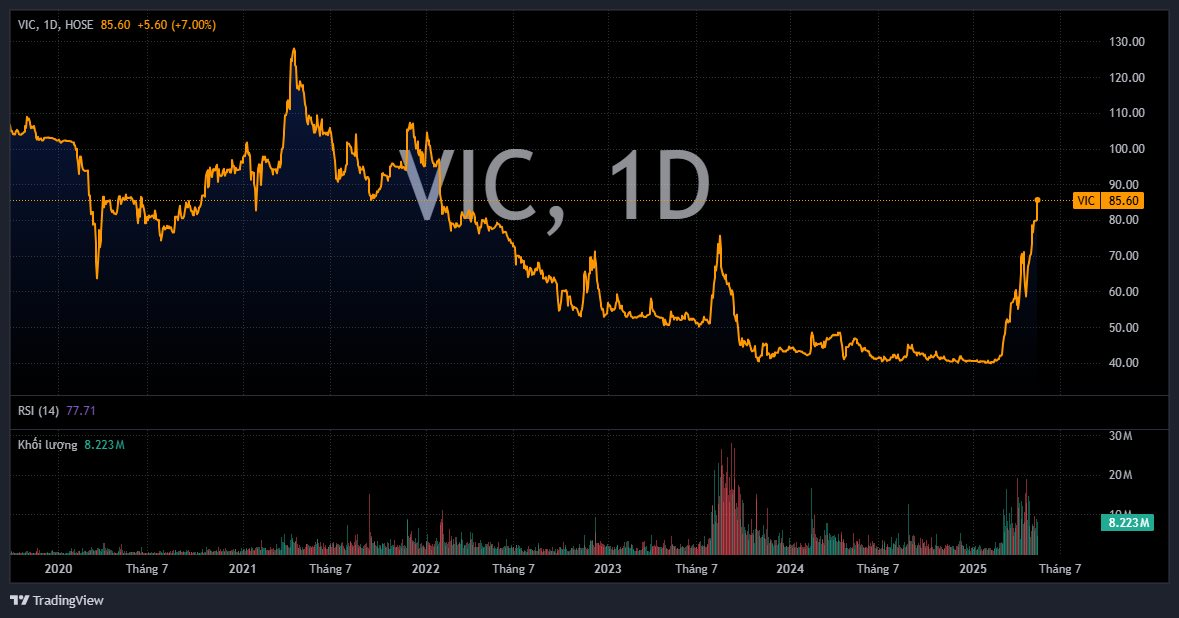 Cổ phiếu Vingroup tăng kịch trần ngày khởi công siêu dự án 20.000 tỷ đồng- Ảnh 1.