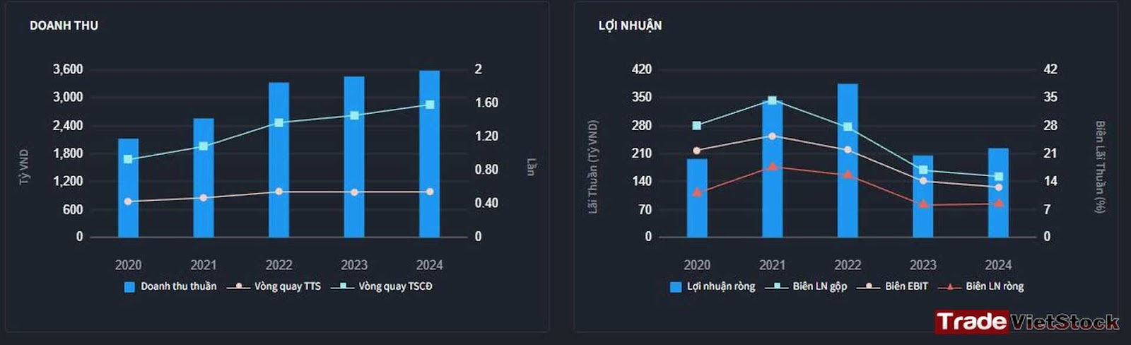 Doanh Thu Và Lợi Nhuận Năm Của Dpg Trade Việt Stock