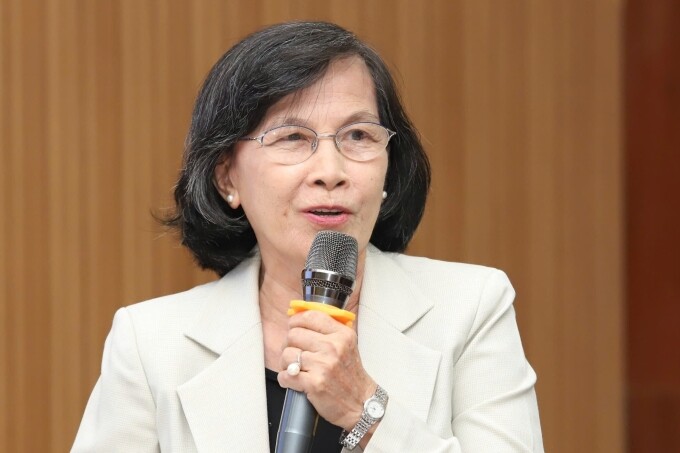 Nguyên chủ tịch HĐND TP HCM Phạm Phương Thảo phát biểu tại hội thảo, chiều 28/3. Ảnh: An Phương