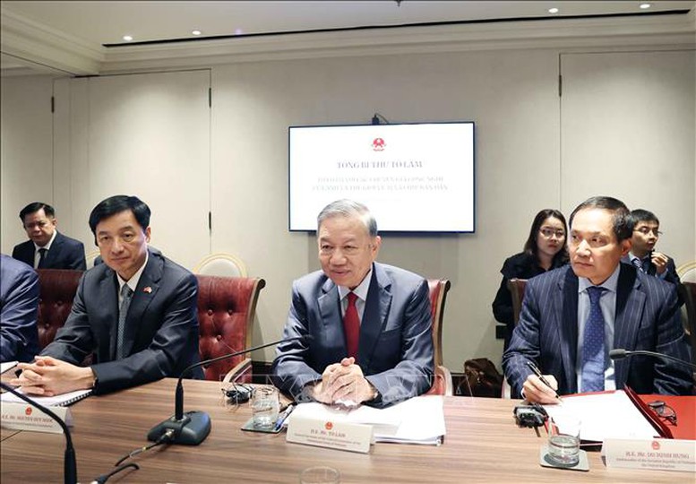 Tổng Bí thư Tô Lâm dự tọa đàm về công nghệ AI và chip bán dẫn tại Anh- Ảnh 2.