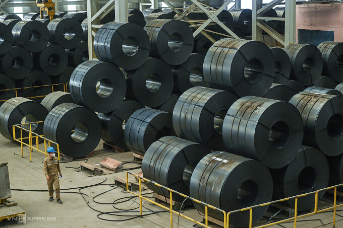 Thép Hoà Phát ở Dung Quất - Quảng Ngãi. Ảnh: Giang Huy
