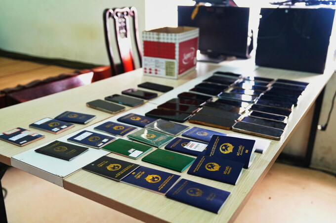 Tang vật được cảnh sát thu giữ. Ảnh: Hòa Vang