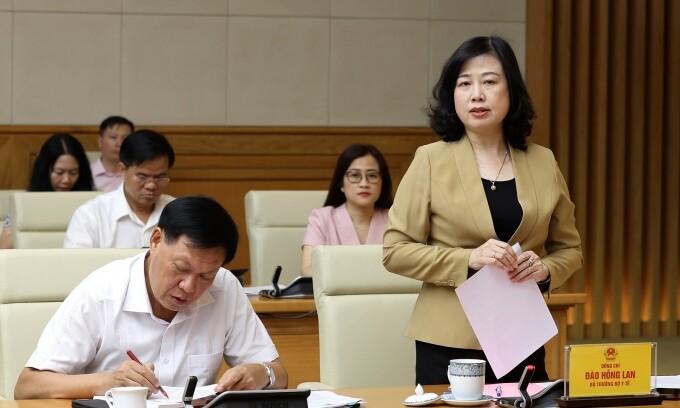 Bộ trưởng Y tế Đào Hồng Lan. Ảnh: Đức Tuân