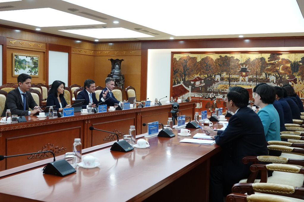 Bộ trưởng Tài chính Nguyễn Văn Thắng làm việc với FTSE Russell về nâng hạng thị trường chứng khoán Việt Nam- Ảnh 1.