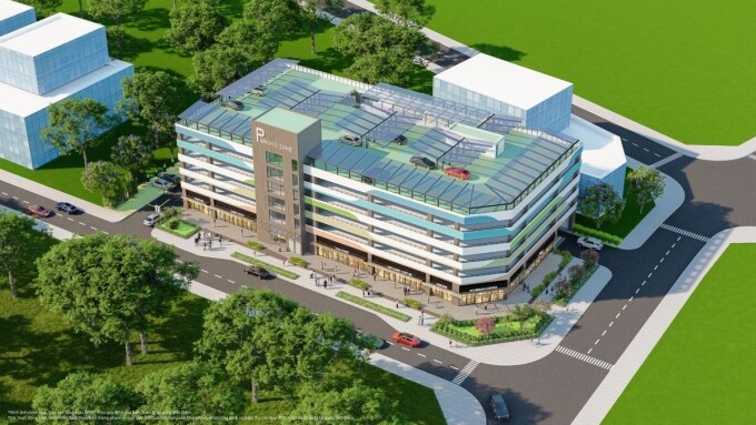 Phối cảnh khu đỗ xe điện dịnh danh từ 499 triệu đồng một slot tại khu đô thị Ocean Park 1. Ảnh: Vinhomes