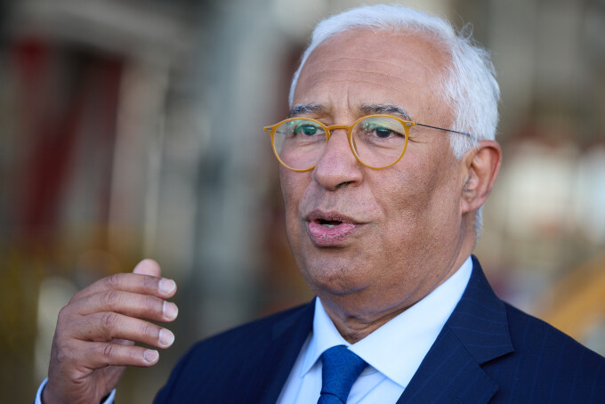 Chủ tịch Hội đồng châu Âu Antonio Costa tại Đức ngày 14/4. Ảnh: Reuters