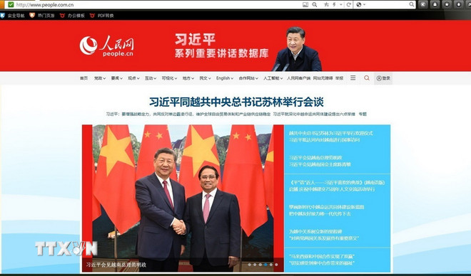 Truyền thông Trung Quốc đưa tin đậm nét về chuyến thăm Việt Nam của Chủ tịch Tập Cận Bình - Ảnh 1.