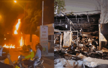 Ảnh, clip: Hiện trường vụ cháy tại Bệnh viện Đức Giang, cột lửa và khói bốc lên ngùn ngụt khiến nhiều người hốt hoảng Ảnh, clip: Hiện trường vụ cháy tại Bệnh viện Đức Giang, cột lửa và khói bốc lên ngùn ngụt khiến nhiều người hốt hoảng