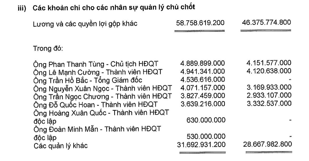 Một doanh nghiệp Nhà nước trả lương gần 5 tỷ đồng/năm cho nhiều lãnh đạo cấp cao- Ảnh 2.