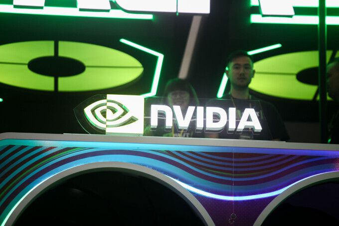 Logo Nvidia tại Triển lãm Computex 2024 ở Đài Loan hồi tháng 6/2024. Ảnh: Khương Nha